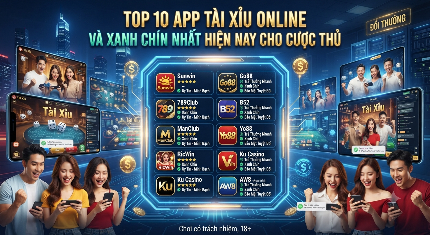 10 app tài xỉu online